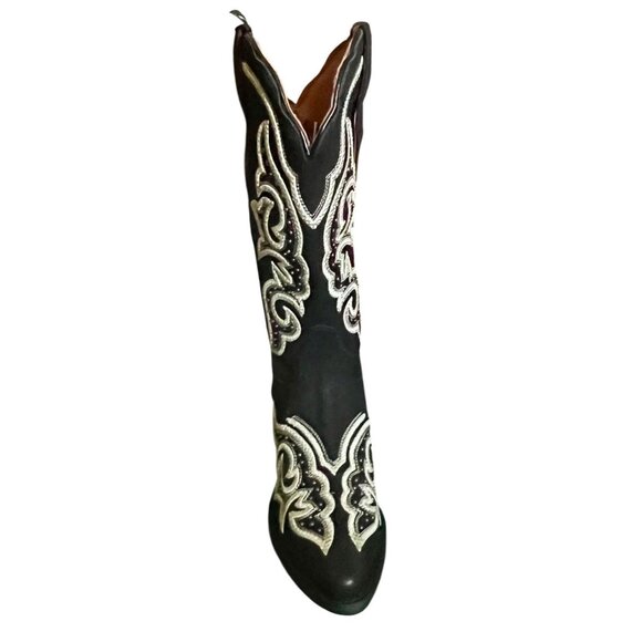 Buck & Brana “Ginger Florida” Black Embroidered Western Boots – Size 8 NEW - Picture 11 of 16